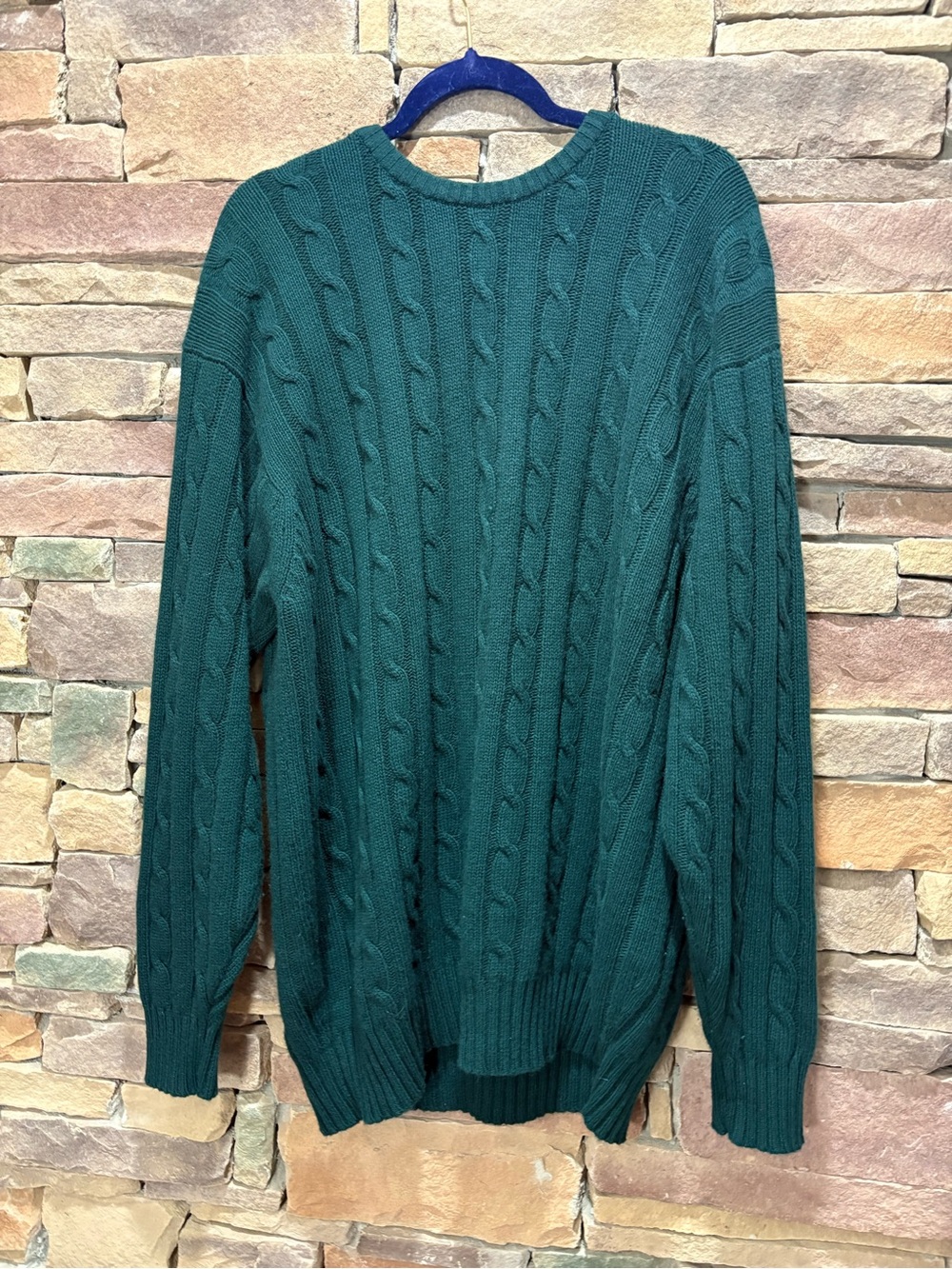 Made in Scotland Cashmere Sweater Dark Green 2XL